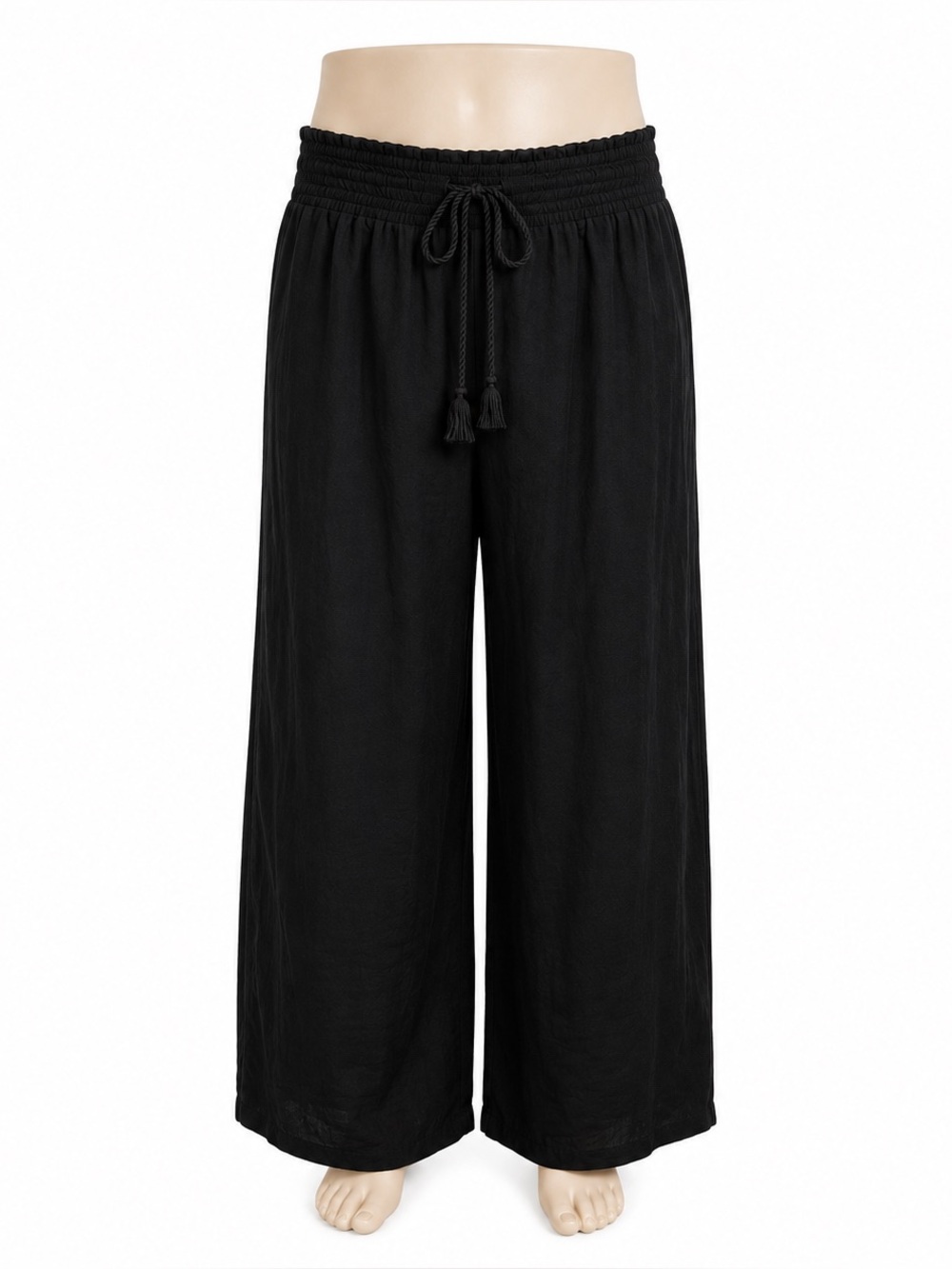 INC International Concepts Black Wide-Leg Cover Up Pants